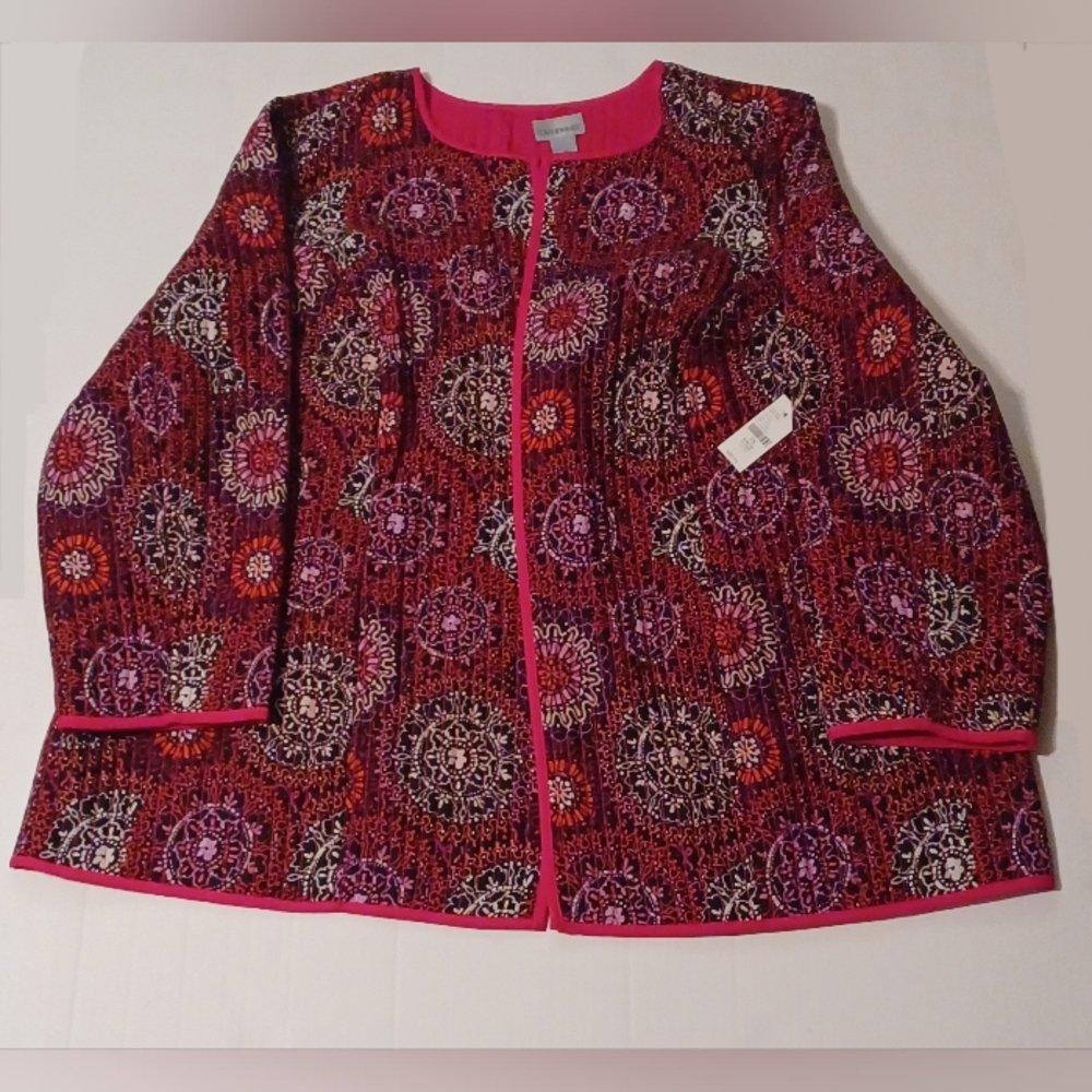 3X Bold Multicolor Patterned Jacket